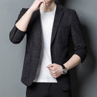 Aaron | Americana slim fit para hombre con estampado jacquard
