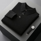 Thilo | Men's knitted sweater with polo collar