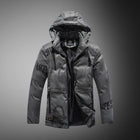 Lio | Herren Winterjacke mit Samtmuster und Druck
