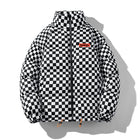 Silvan | Chaqueta de invierno acolchada a cuadros con cuello alto