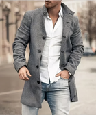 Lennart | Gabardina para hombre con botonadura frontal