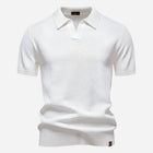 Leonard | Herren Strick Polo mit Kurzarm