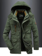Bastian | Herren Winterjacke mit Kapuze und Fleecefutter