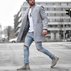 Bernhard | Herren Overcoat mit Stehkragen
