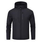 Herren Kapuzenjacke | Bequeme Passform mit Reissverschluss | Hoher Kragen | Outdoor Freizeitlook