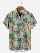 Enzo | Hawaii Hemd mit Leoparden Print