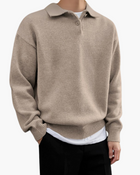 Alpine Wool Polo Sweater – Elegance & Luxury Combined