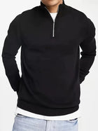 Luuk | Herren Pullover mit halbem Reißverschluss