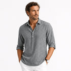 Marius | Men's Long-Sleeve Polo Shirt with Button Placket