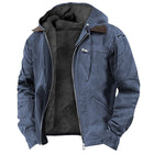 Elias | Chaqueta con capucha para hombre, con cremallera y bolsillos