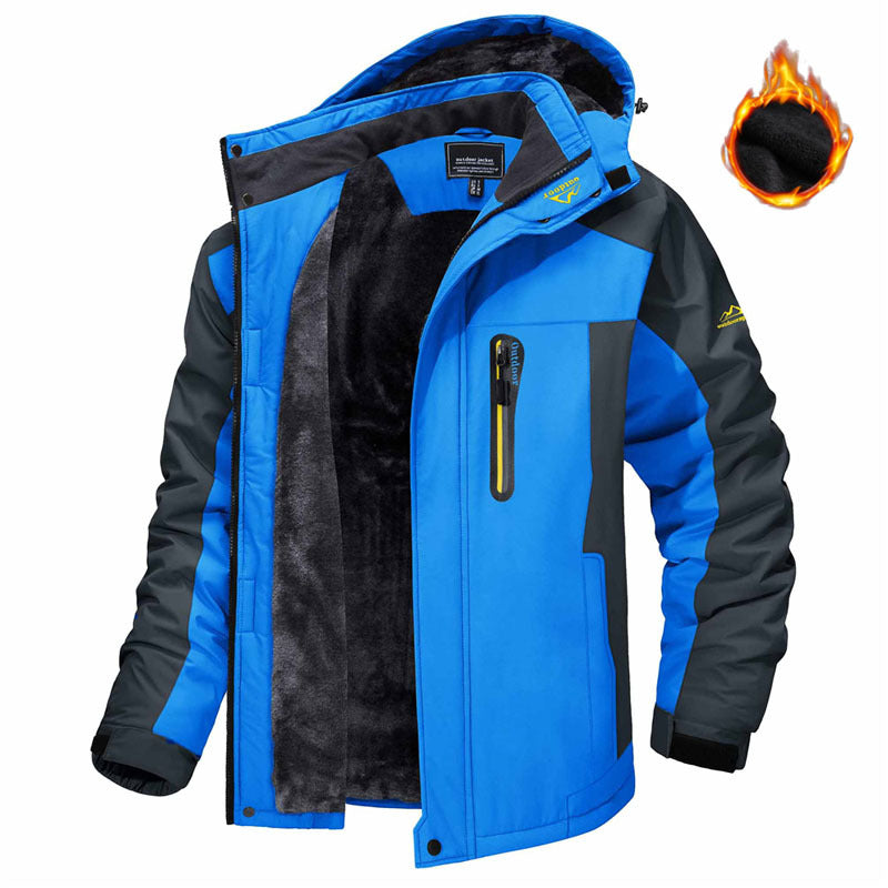 Herren Winterjacke mit Kapuze, Vorderansicht