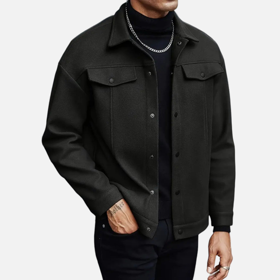 SwissFellas Herren Freizeitjacke, lässiger Casual-Stil
