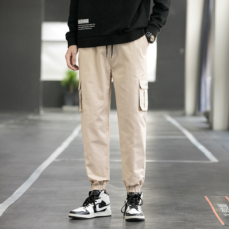 Herren Cargohose mit mehreren Taschen, lockere Passform