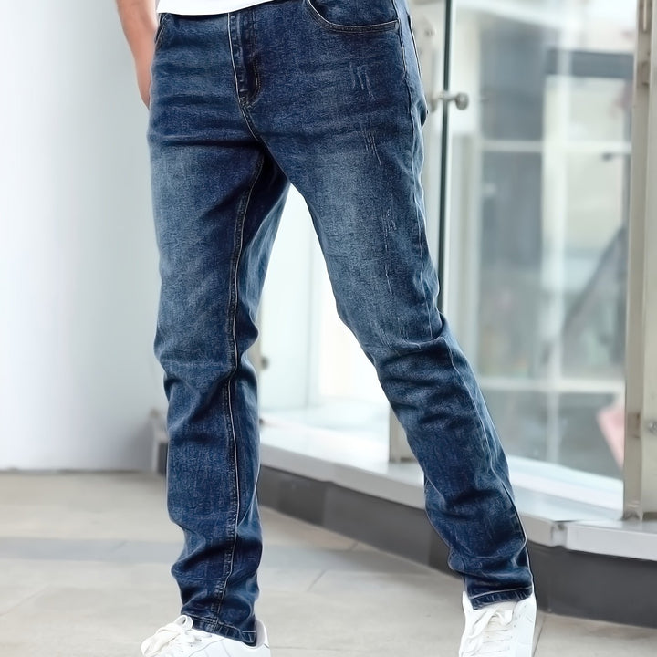 Herren Jeans | Schmale Passform | Schmal Zulaufendes Bein | Klassischer Freizeitlook