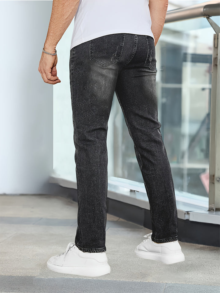 SwissFellas Herren Jeans mit schmal zulaufendem Bein, schmale Passform