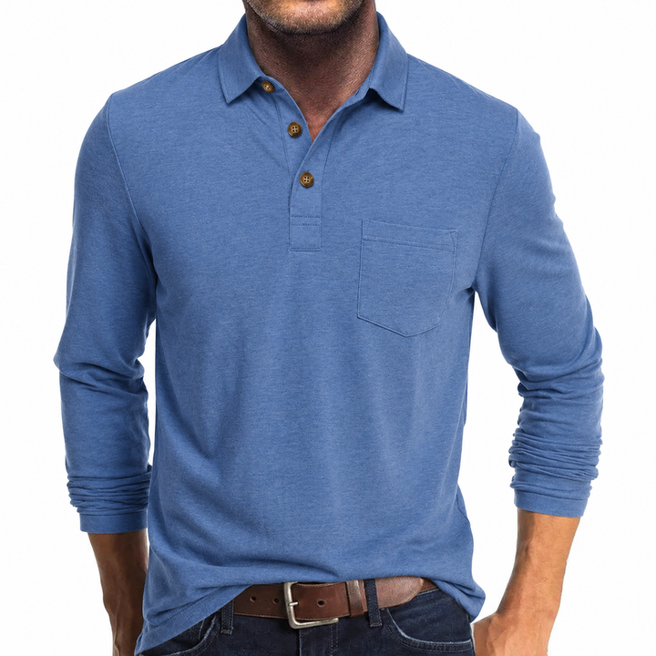 Daniel | Herren Langarm Poloshirt