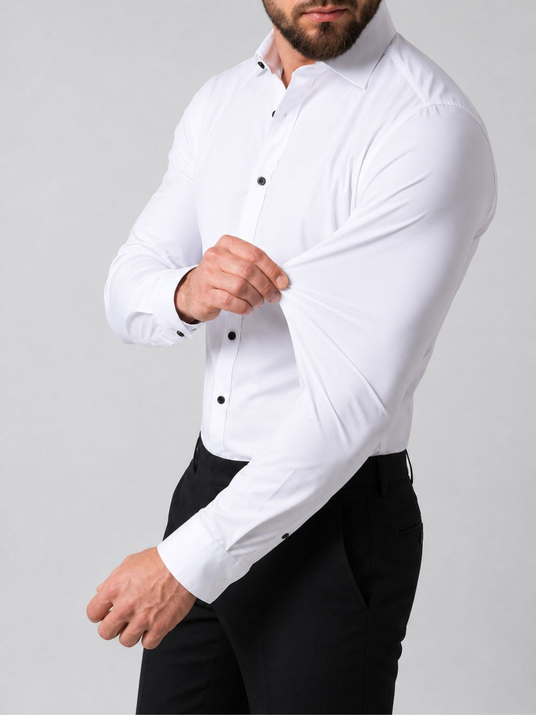 Hugo | Herren Stretch Hemd mit langem Arm