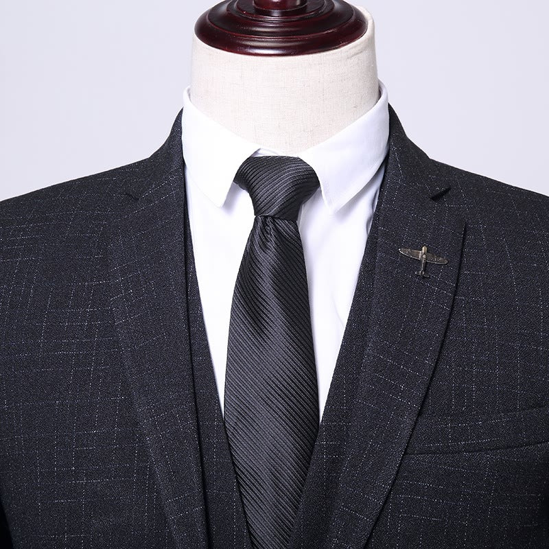 Dreiteiliger Herrenanzug mit Jacke, Weste und Hose