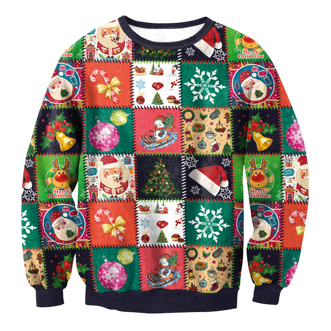 Lustiger Weihnachtspullover Herren mit Santa-Elf Motiv
