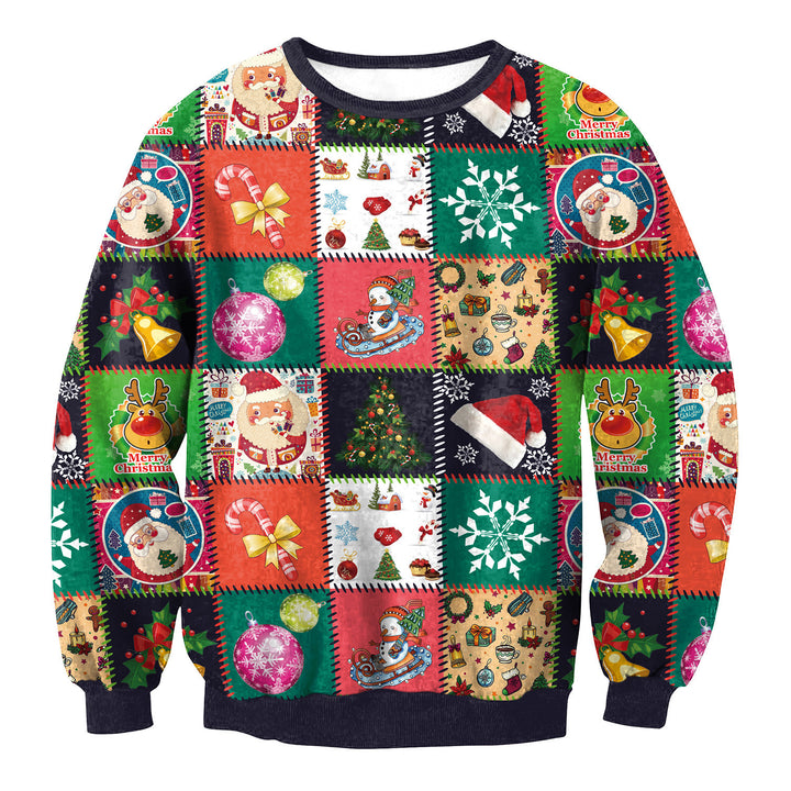 Lustiger Weihnachtspullover Herren mit Santa-Elf Motiv