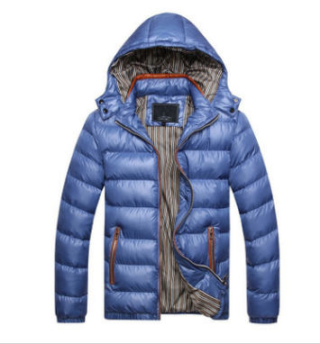 Herren Winterjacke Steppjacke Frontansicht im Studio