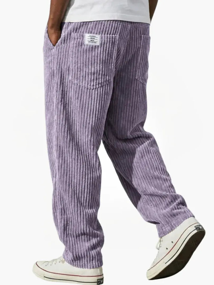 Vintage Herrenhose mit lockerem geradem Schnitt