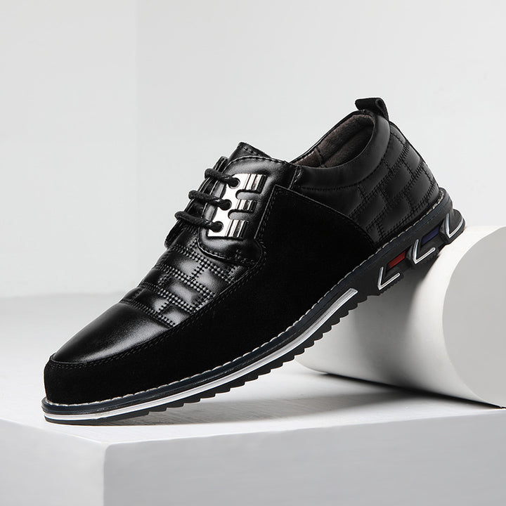 Herren Business Schuhe Halbschuhe in Schwarz Braun Blau