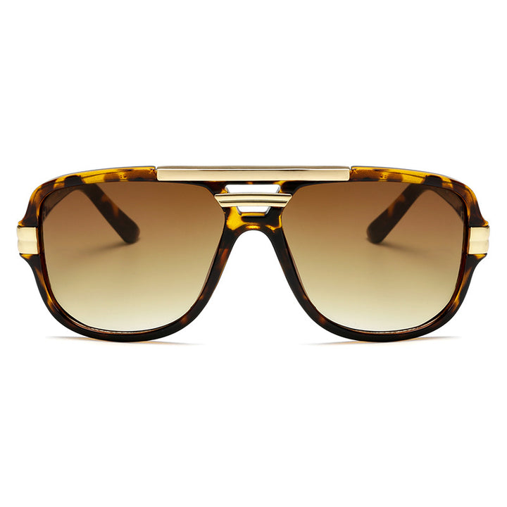Herren Piloten-Sonnenbrille | Doppelsteg-Design und Getönte Gläser | Klassischer Outdoor-Stil