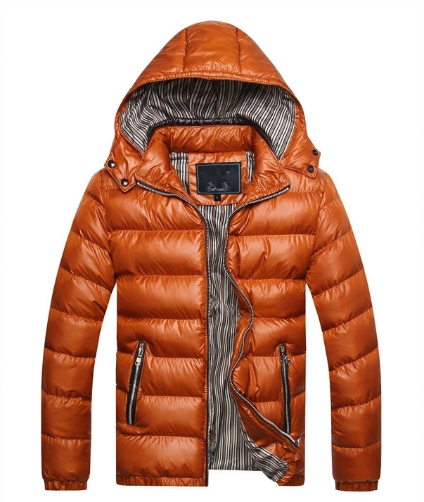 Herren Winterjacke Steppjacke Frontansicht im Studio