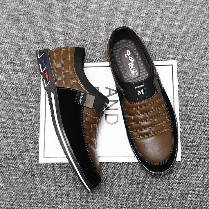 Herren Business Schuhe Halbschuhe in Schwarz Braun Blau