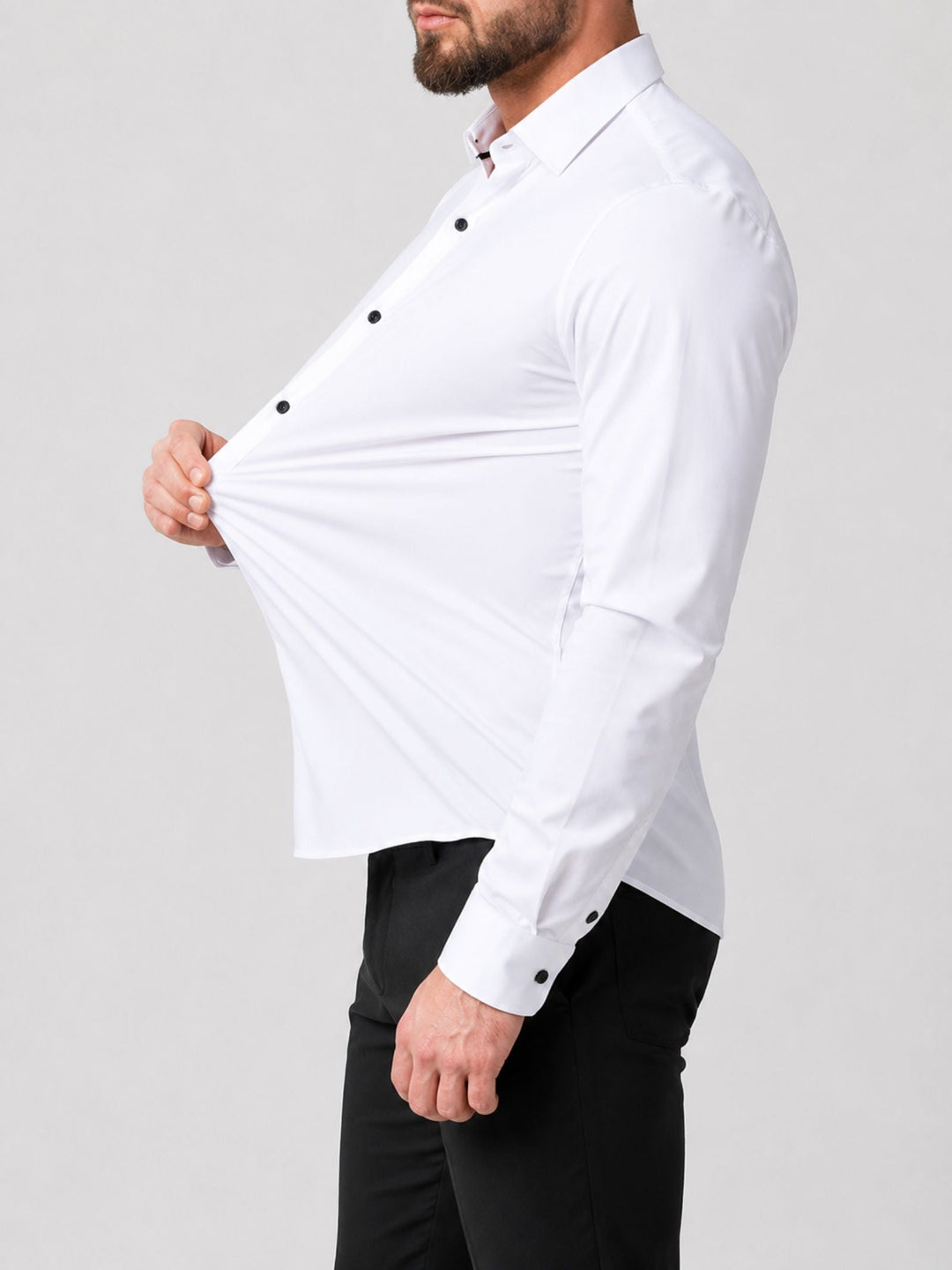 Hugo | Herren Stretch Hemd mit langem Arm