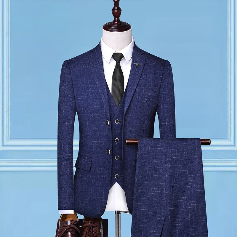Dreiteiliger Herrenanzug mit Jacke, Weste und Hose