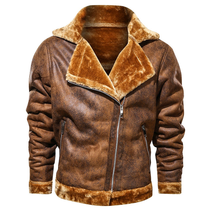 Retro Herren Winterjacke im Vintage-Look Vorderansicht