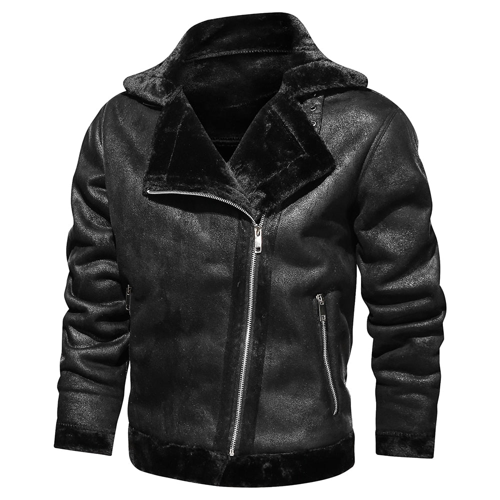 Retro Herren Winterjacke im Vintage-Look Vorderansicht