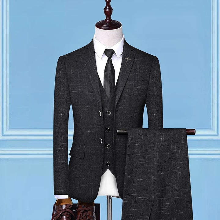 Dreiteiliger Herrenanzug mit Jacke, Weste und Hose