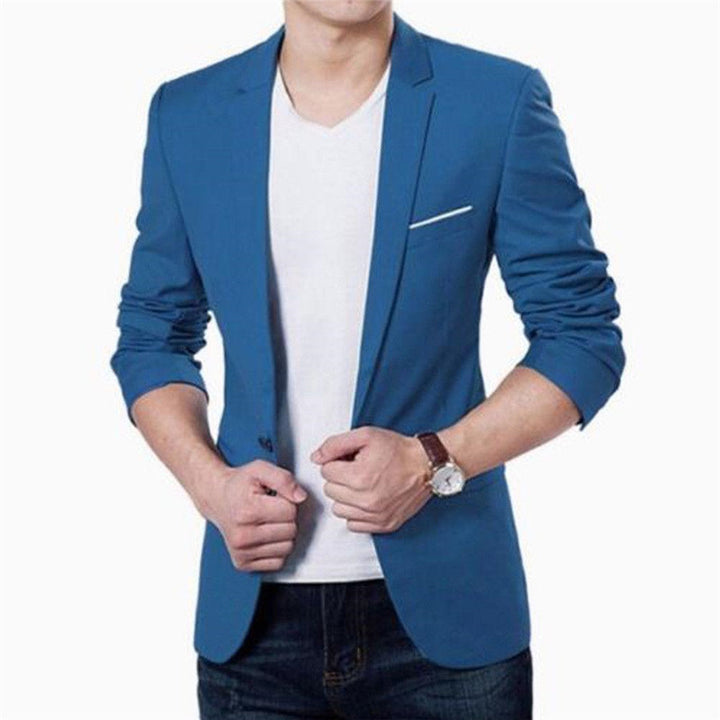 Herren Blazer Slim Fit mit Stehkragen Vorderansicht