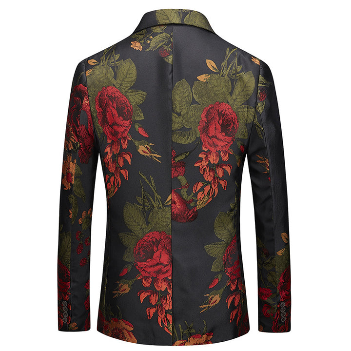 Herren Sakko Slim Fit mit Jacquard-Muster