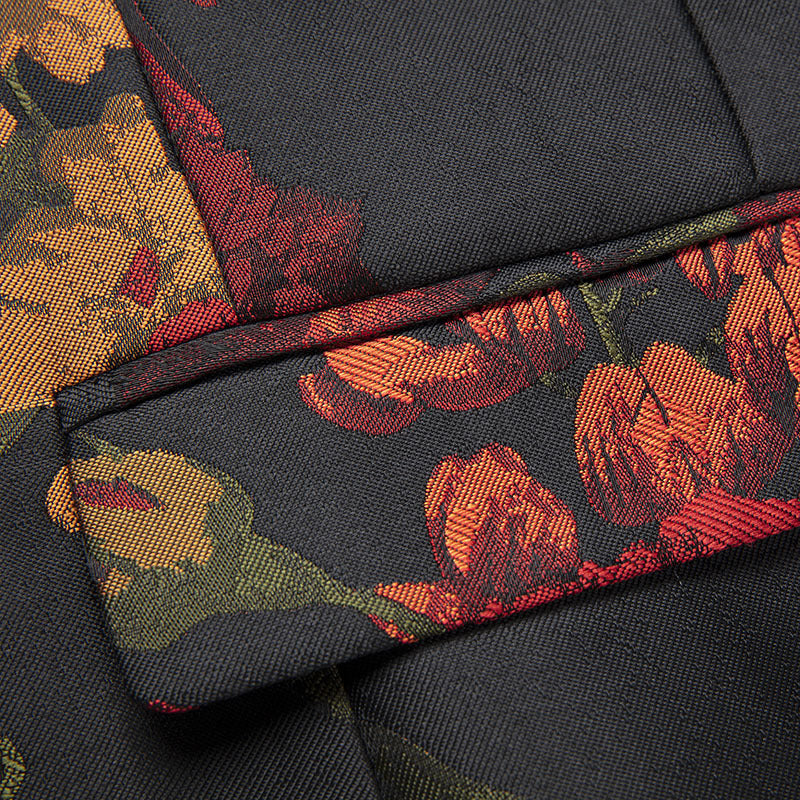 Herren Sakko Slim Fit mit Jacquard-Muster