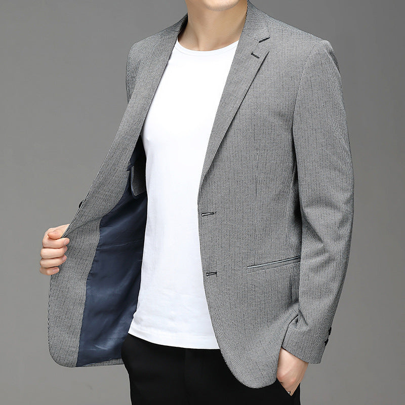 Herren Sakko im Karo-Muster, Slim Fit Schnitt