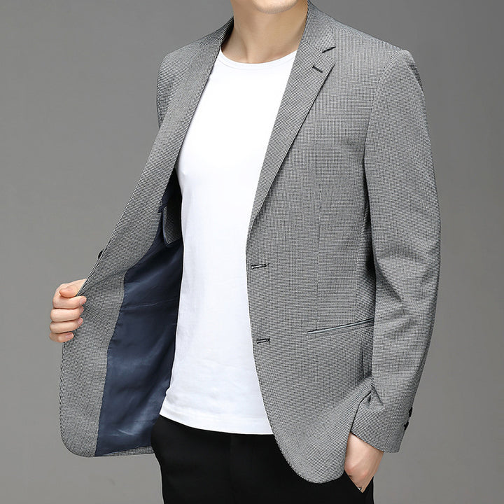 Herren Sakko im Karo-Muster, Slim Fit Schnitt