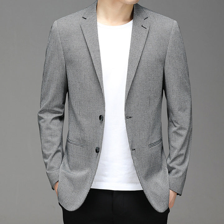 Herren Sakko im Karo-Muster, Slim Fit Schnitt