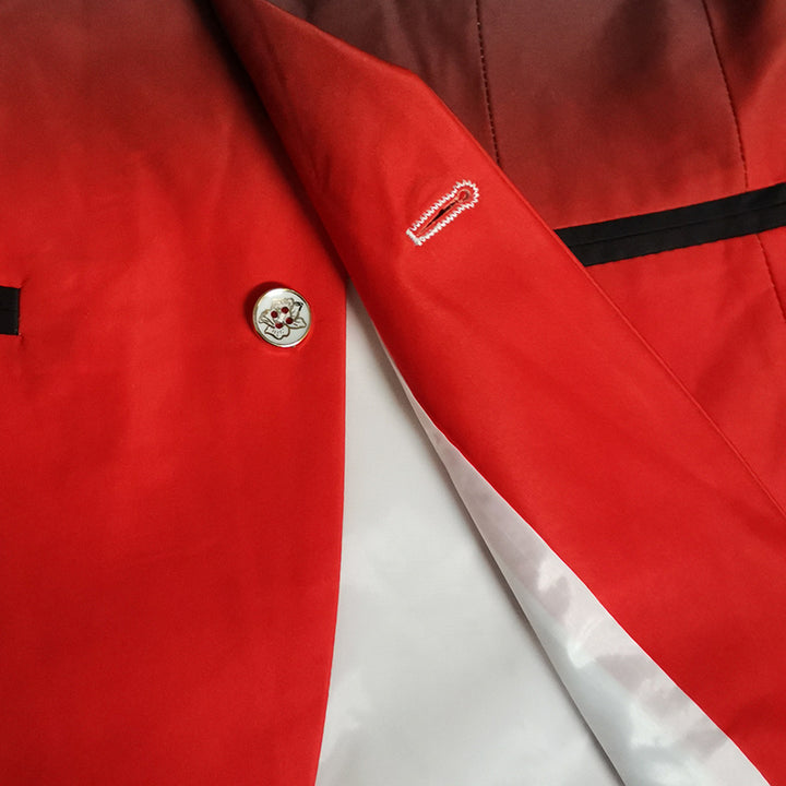 Herrenblazer mit Farbverlauf-Muster und Anzugkragen