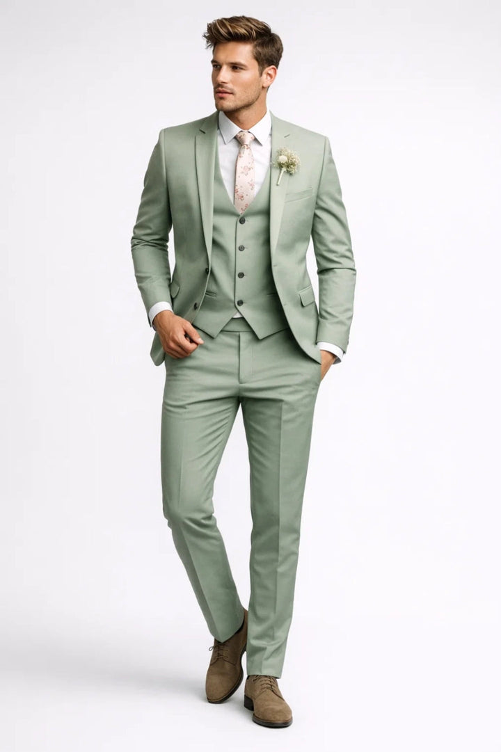 Adrian | 3-teiliger Herrenanzug Slim Fit mit Weste
