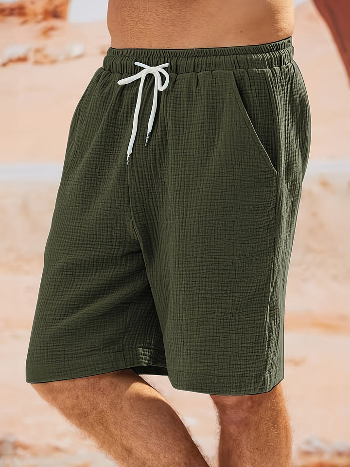 SwissFellas Herren Freizeitshorts mit Kordelzug, reguläre Passform
