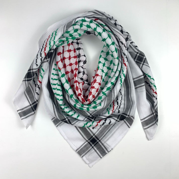 Herren Keffiyeh Jacquard Schal quadratisch 140 cm Polyester