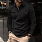 Henry | Langarm Poloshirt Herren mit Reissverschluss