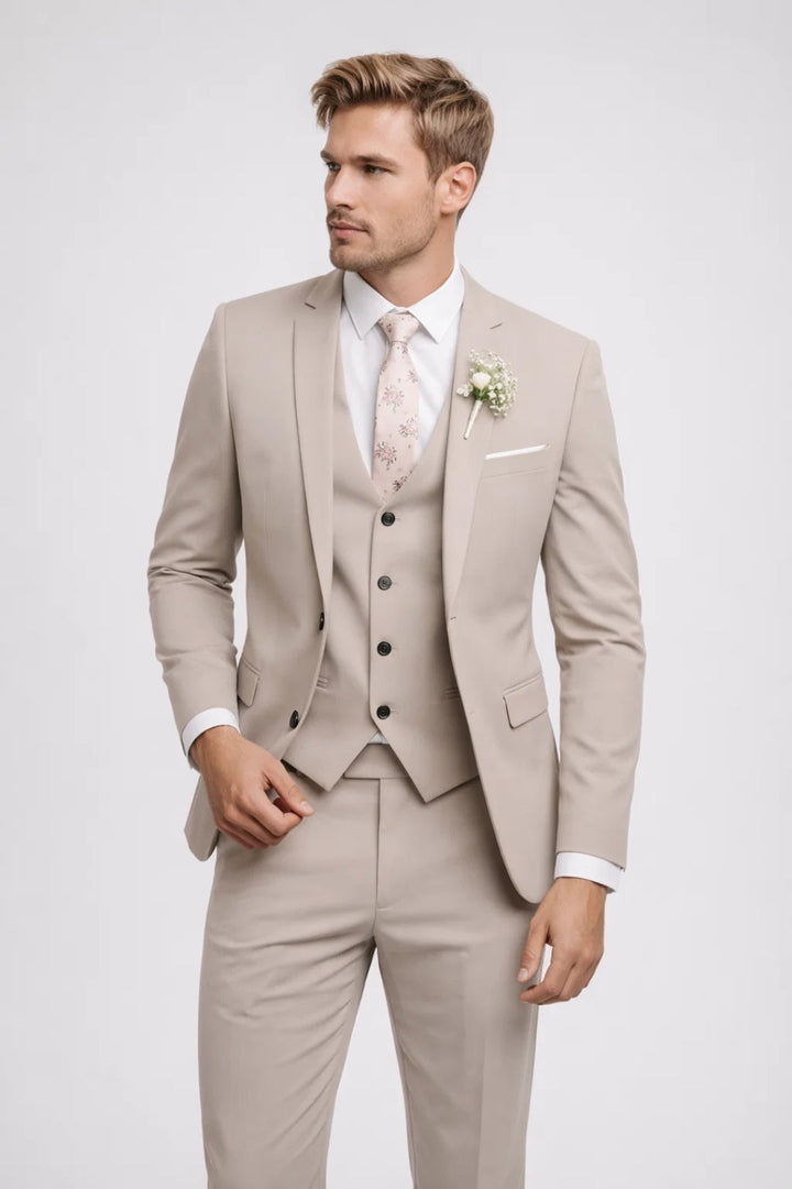 Adrian | 3-teiliger Herrenanzug Slim Fit mit Weste