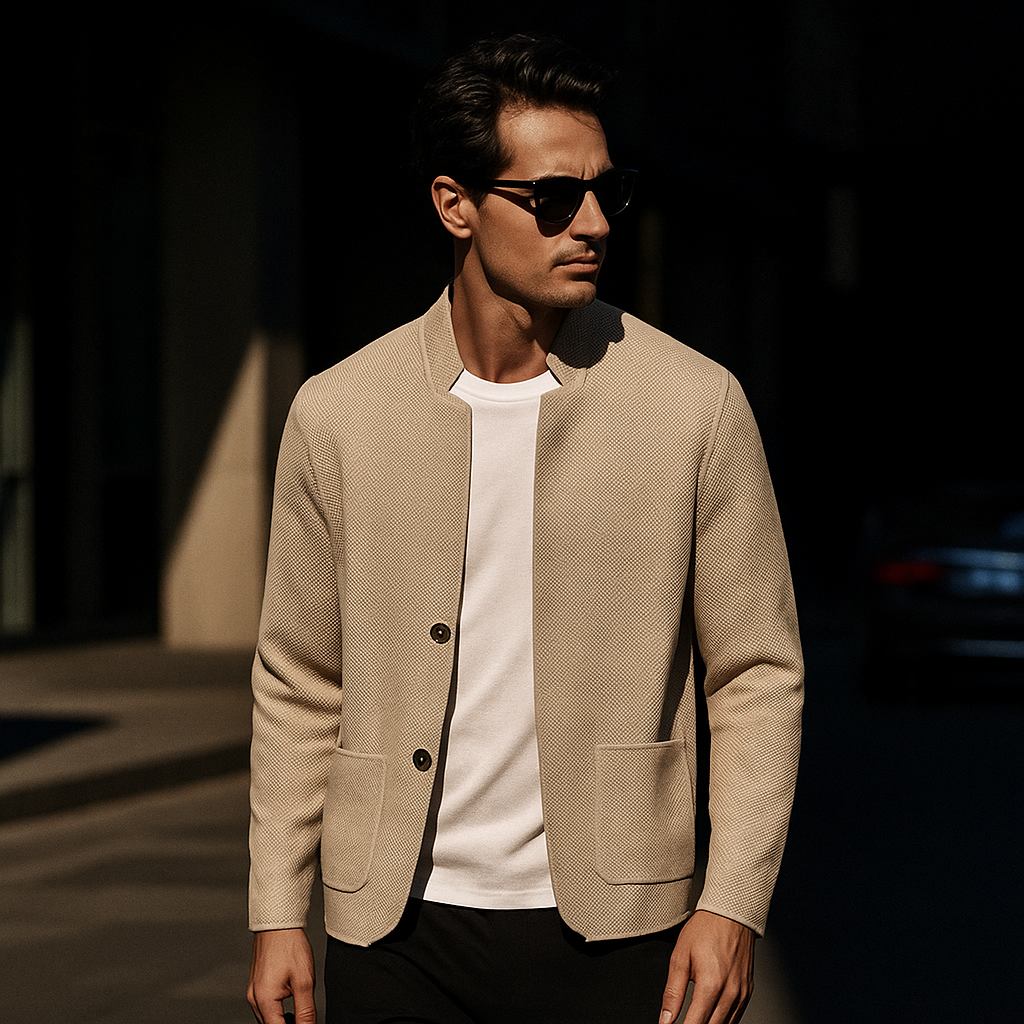 Leon | Men’s Cardigan with Button Placket