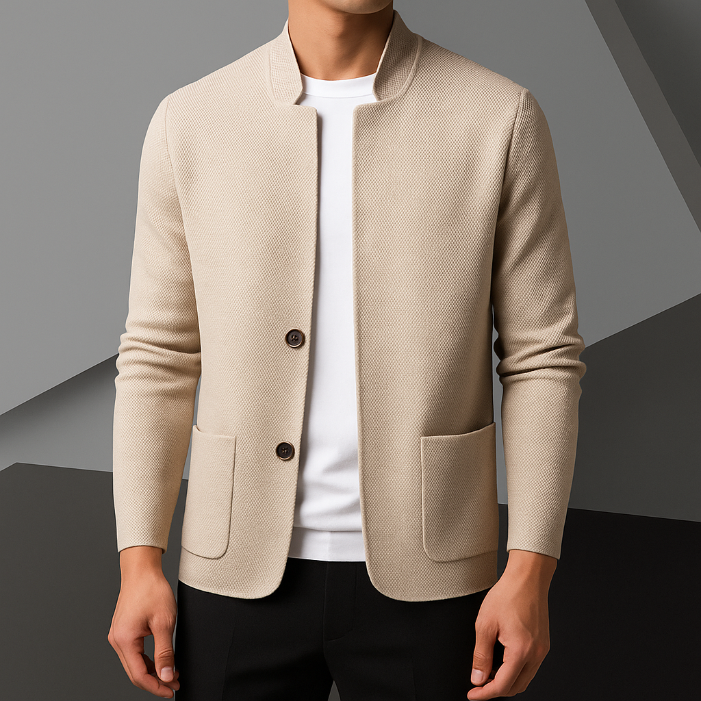 Leon | Men’s Cardigan with Button Placket