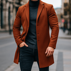 Enzo | Men's wool trench coat for autumn